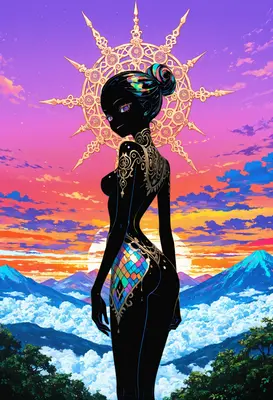 Celestial Silhouette at Sunset