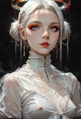 Ethereal Angel with Radiant Halo