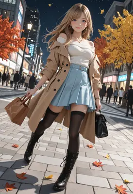 Autumn Evening City Stroll