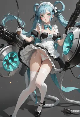 Armed Maid with Heavy Weaponry