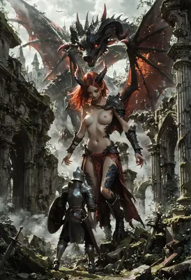 Demon Queen Confronts The Lone Knight