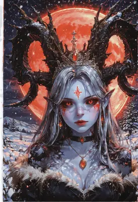 Queen of the Crimson Winter Moon