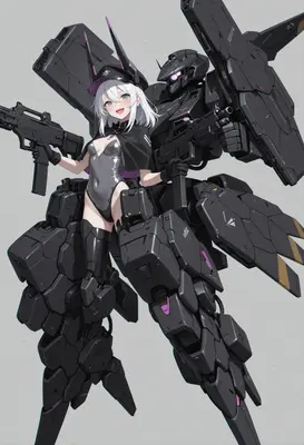 White Haired Pilot and Tactical Mecha