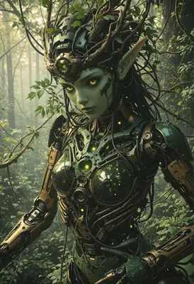 Cyborg Dryad of the Ancient Forest