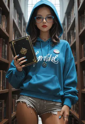 Scholar in the Library Stacks