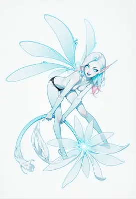 Luminous Fairy With Glowing Flower