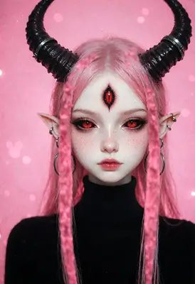 Ethereal Demon With Third Eye
