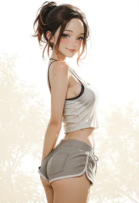Radiant Beauty in Summer Attire