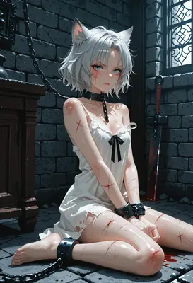 Scarred Captive in the Dungeon