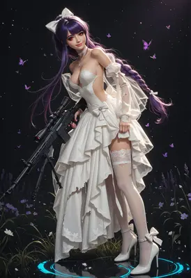 Armed Bride with Butterfly Aura