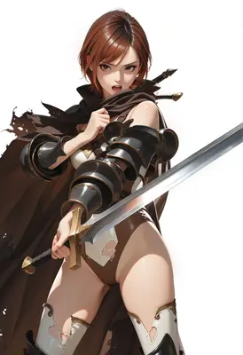 Battle Worn Warrior With Greatsword