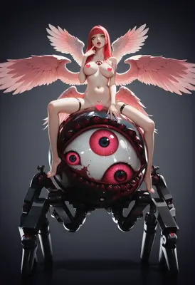 Ethereal Angel Upon The Eyeball Mech