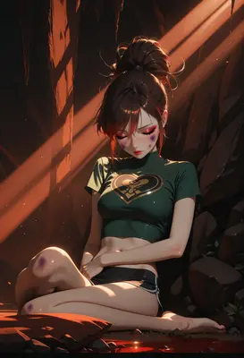 Weary Warrior Resting in Shadow