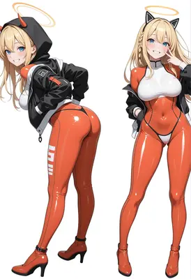 Dual View Blonde Angelic Girl