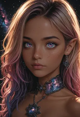 Stellar Eyed Celestial Elf Maiden