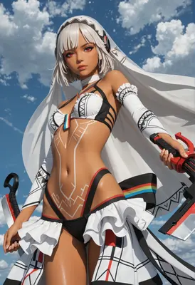 White Haired Warrior in Tactical Regalia