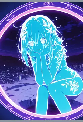 Neon Spirit Above the City