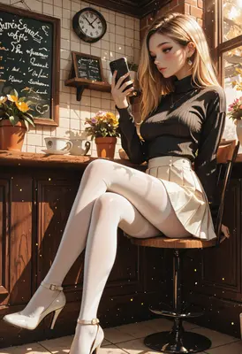 Quiet Afternoon at the Local Cafe