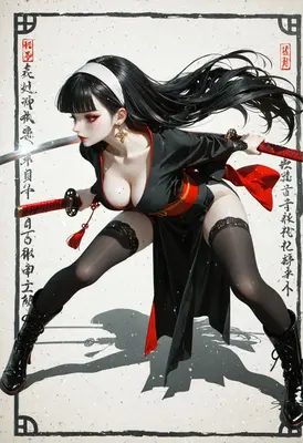 Dual Katana Wielding Warrior Maiden