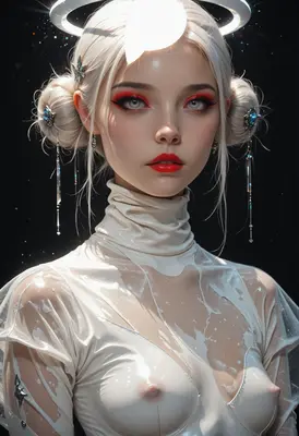 Ethereal Angel with Radiant Halo