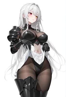 Silver Haired Warrior in Tactical Armor