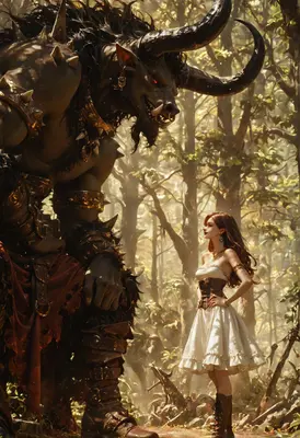 Beauty and the Beastly Minotaur Encounter