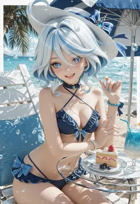 Summer Beach Day With Furina