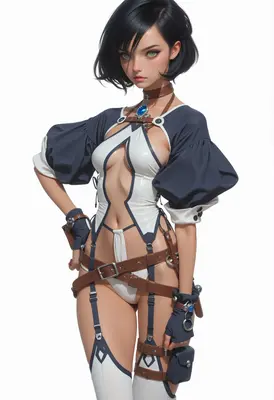 Sleek Fantasy Scout in Tactical Gear