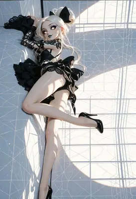 Gothic Doll in Radiant Light