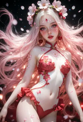 Ethereal Cherry Blossom Maiden