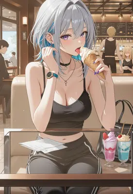 Sweet Moments at the Cafe