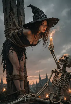 Witch Bound by the Skeleton Candle