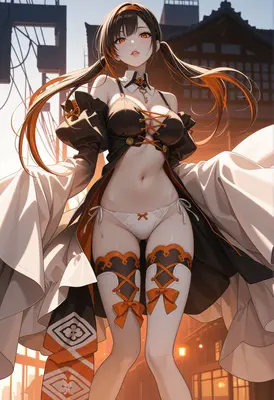 Anime Girl in Ornate Fantasy Outfit
