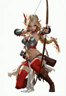 Elven Archer Ready for Battle
