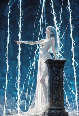 Goddess Commanding the Celestial Lightning