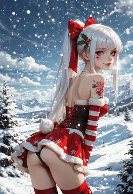 Festive Holiday Spirit in the Snow