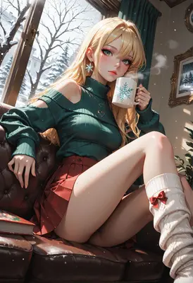 Cozy Winter Morning With Hot Cocoa