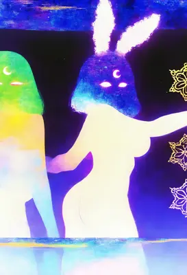 Ethereal Lunar Bunny Spirits