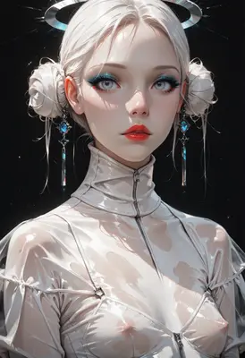 Celestial Being in White Latex