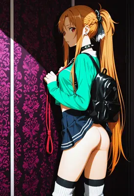 Asuna Yuuki in Provocative School Attire