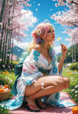 Springtime Picnic Under Cherry Blossoms