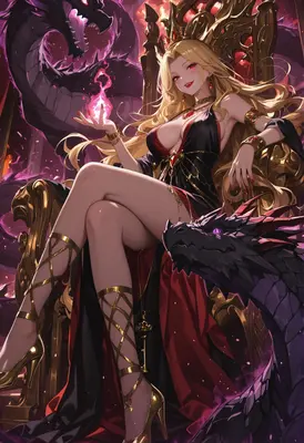 Dragon Queen on Her Golden Throne