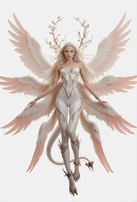 Celestial Angel with Six Wings