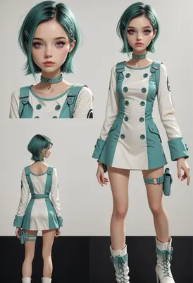 Teal and Cream Tactical Character Sheet