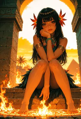 Sun Goddess of the Ancient Ruins