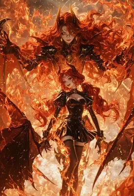 Dual Demon Queens of Eternal Fire