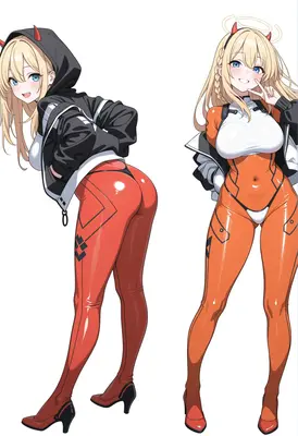 Dual Poses of a Horned Angel