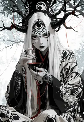 Mystical Third Eye Forest Deity