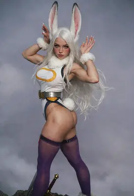 Stunning Mirko Bunny Heroine Cosplay