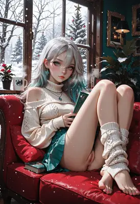 Cozy Winter Reading by the Window